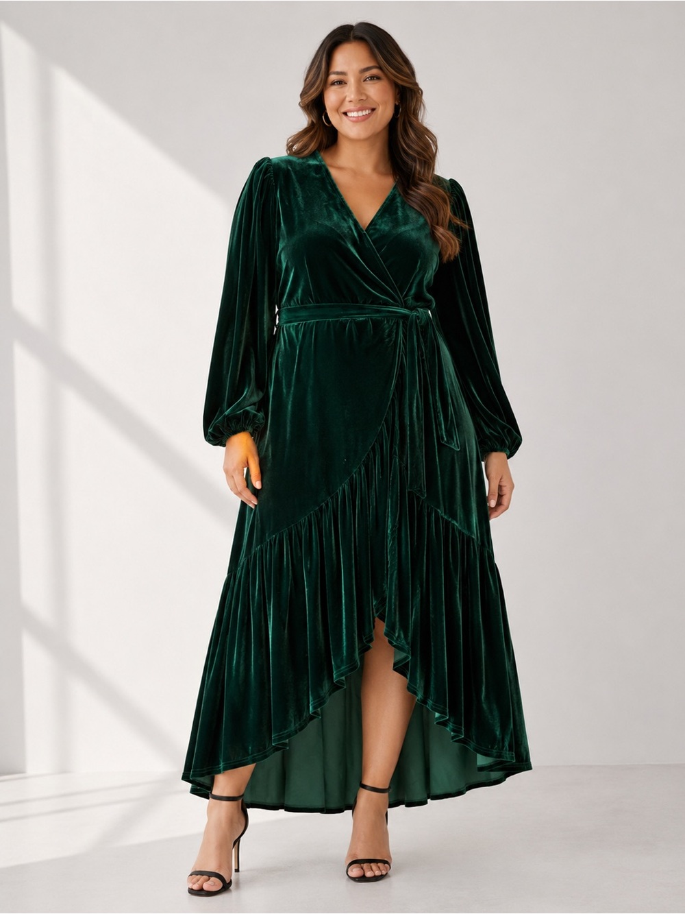 🎉5 for $45🎉 Aura velvet dress maxi long size L